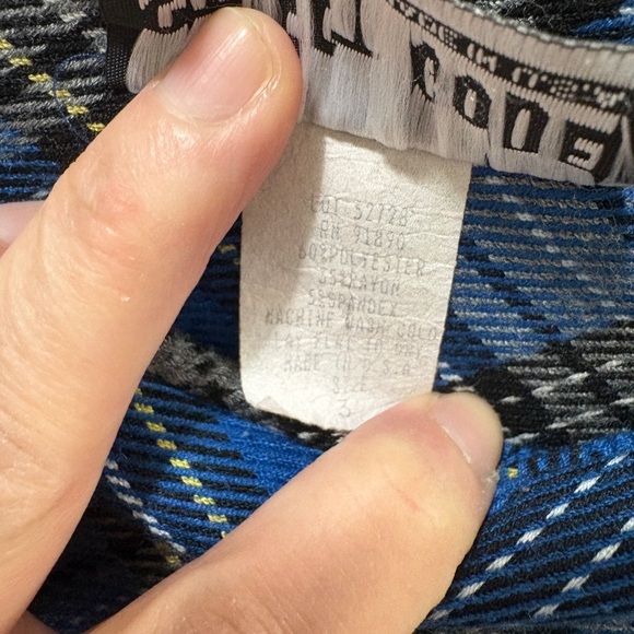 Vintage Y2K Blue Plaid Mini Skirt - Picture 4 of 7